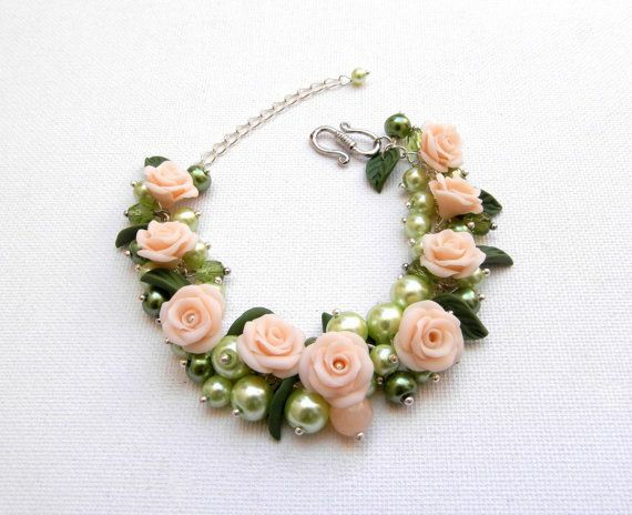 Floral rose bracelets