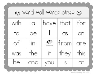KinderTastic: Sight Word Bingo