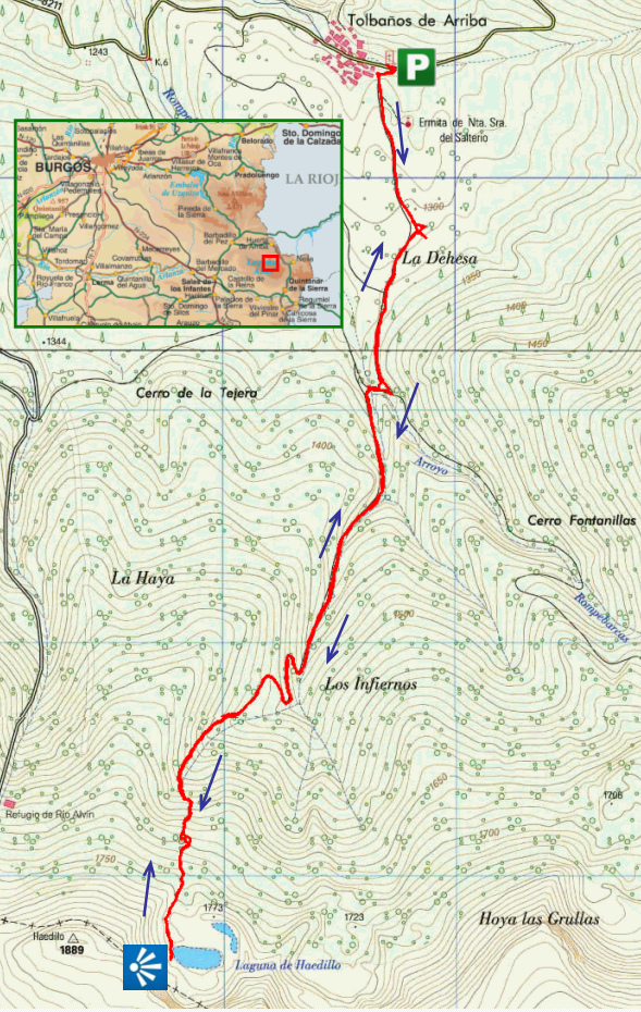 Sendas de Burgos Lagunas de Haedillo en invierno
