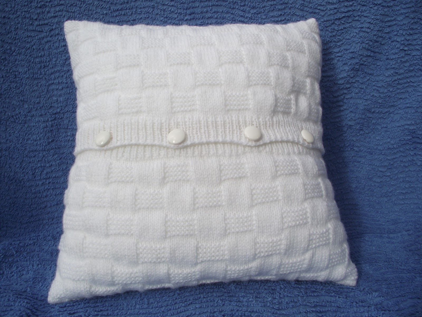 Crochet et tricot facile avec explications: Coussin tricot à damiers