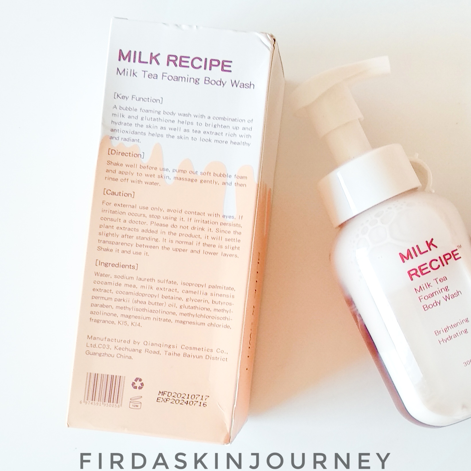 Review Milk Recipe, Body Care Super Cute Yang Wajib Kamu Coba Firda