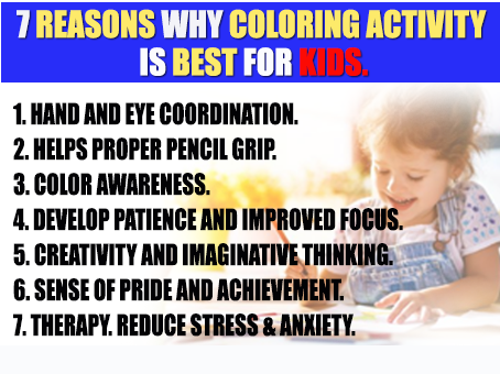 Benefits of Coloring for Kids and Adults plus Free Printable Activities.