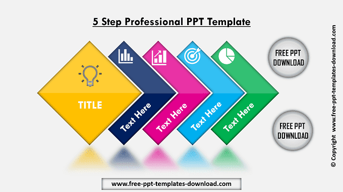 5 Steps Professional PPT Template