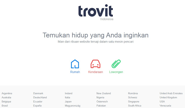 trovit Situs Jual Beli Rumah Gratis di Indonesia