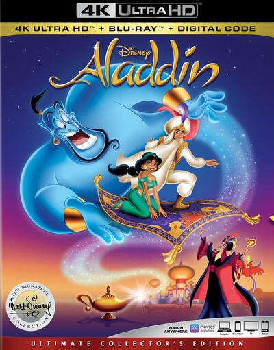 Aladdin (1992) 2160p HDR BDRip Dual Latino-Inglés [Subt. Esp] (Animación. Fantástico)