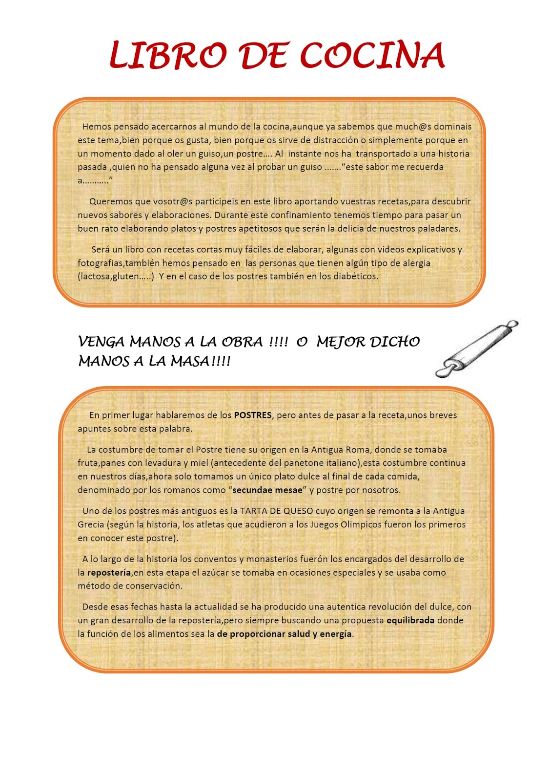 MAYORES DE CHAMARTÍN: LIBRO DE COCINA