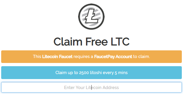 Cara mendapatkan faucet litecoin (LTC) gratis setiap 5 menit