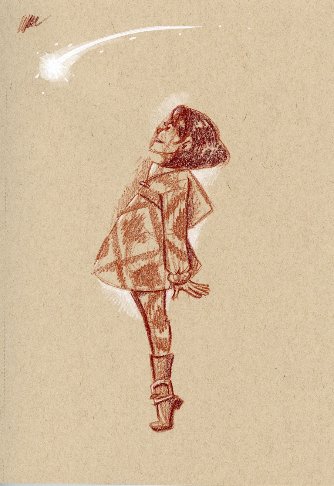 Using Toned Tan Drawing Paper To Bring Sketches to Life