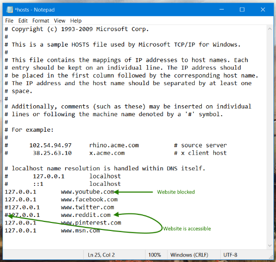 Edit-Windows-Hosts-file-to-block-specific-website