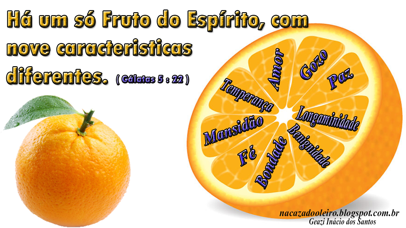 nacazadooleiro: Há Um Só Fruto do Espírito Com Nove Caracteristicas