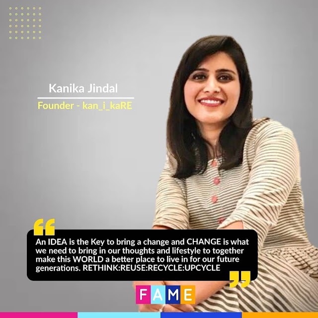Kanika Jindal creates DIY Tutorials and ideas of Upcycling our daily waste into beautiful Home Decor products.