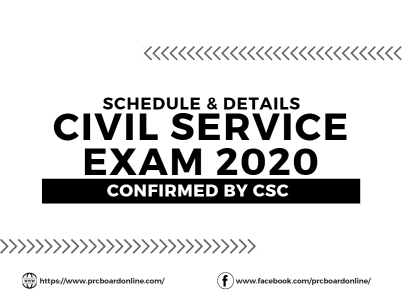 Civil Service Examination (CSE) 2020 Schedule & Details | PRC Board Online Civil Service Examination (CSE) 2020 Schedule & Details | PRC Board Online