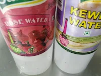 Rose water and kewda water for restaurant style veg biryani recipe