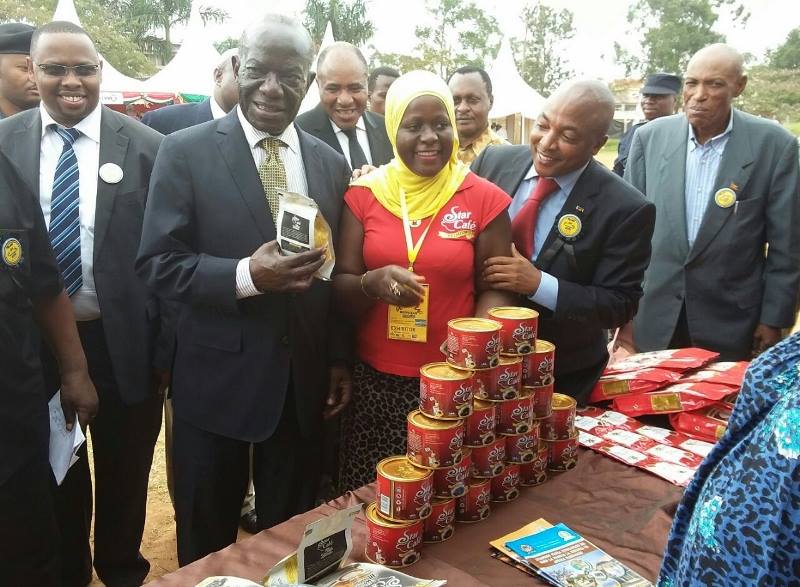 Richard Muteti escorting the  Vice President of the Republic of Uganda H. E. Edward Ssekandi