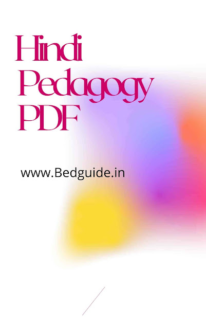 Hindi Pedagogy Notes For B.ed PDF