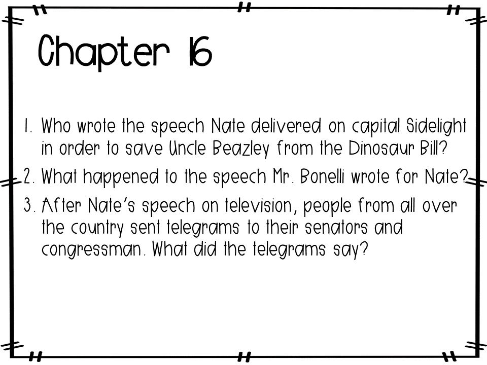 Weirton Elementary School READ WITH US Chapter 16 The Enormous Egg