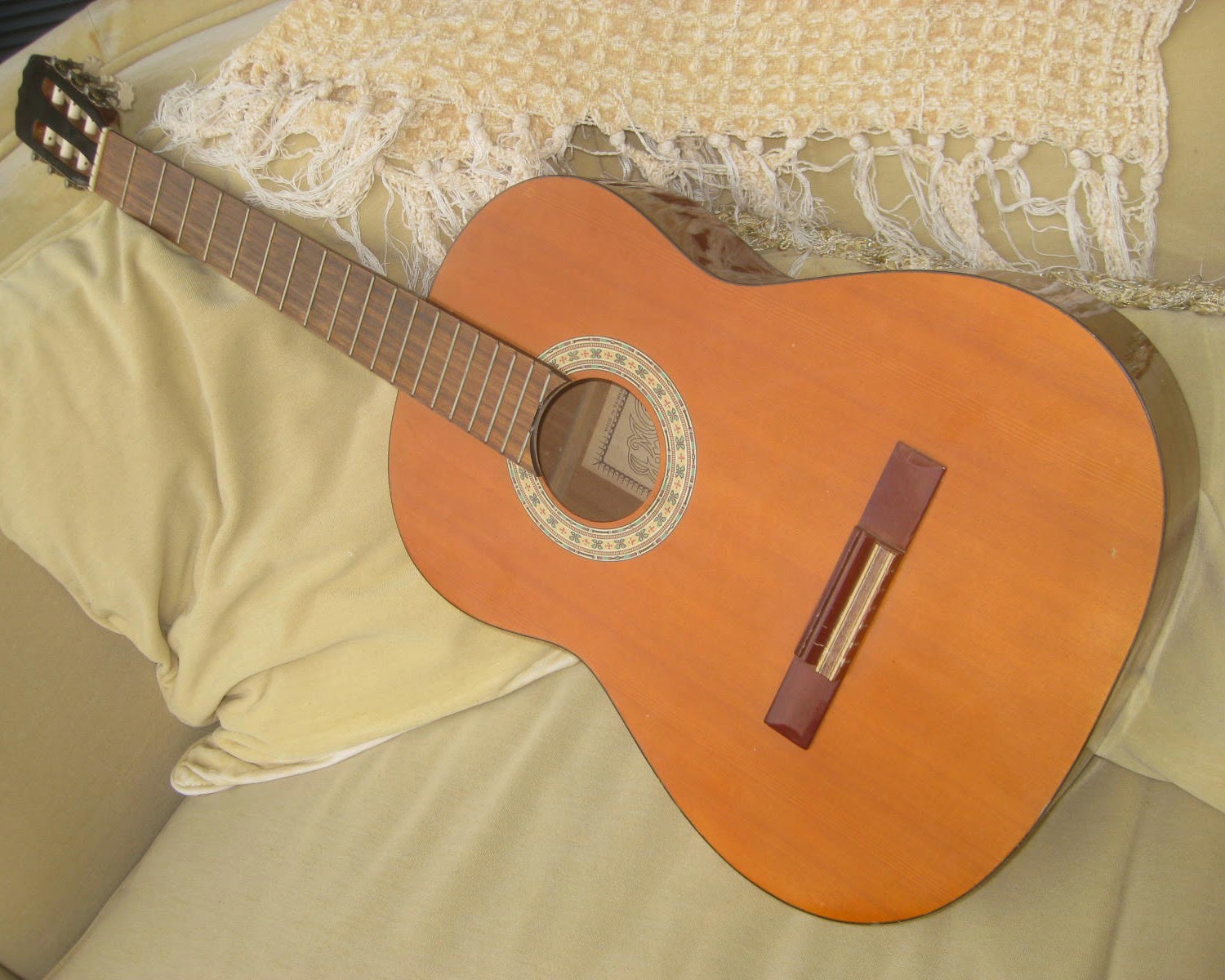 UHURU FURNITURE & COLLECTIBLES SOLD Guitar with no strings 30