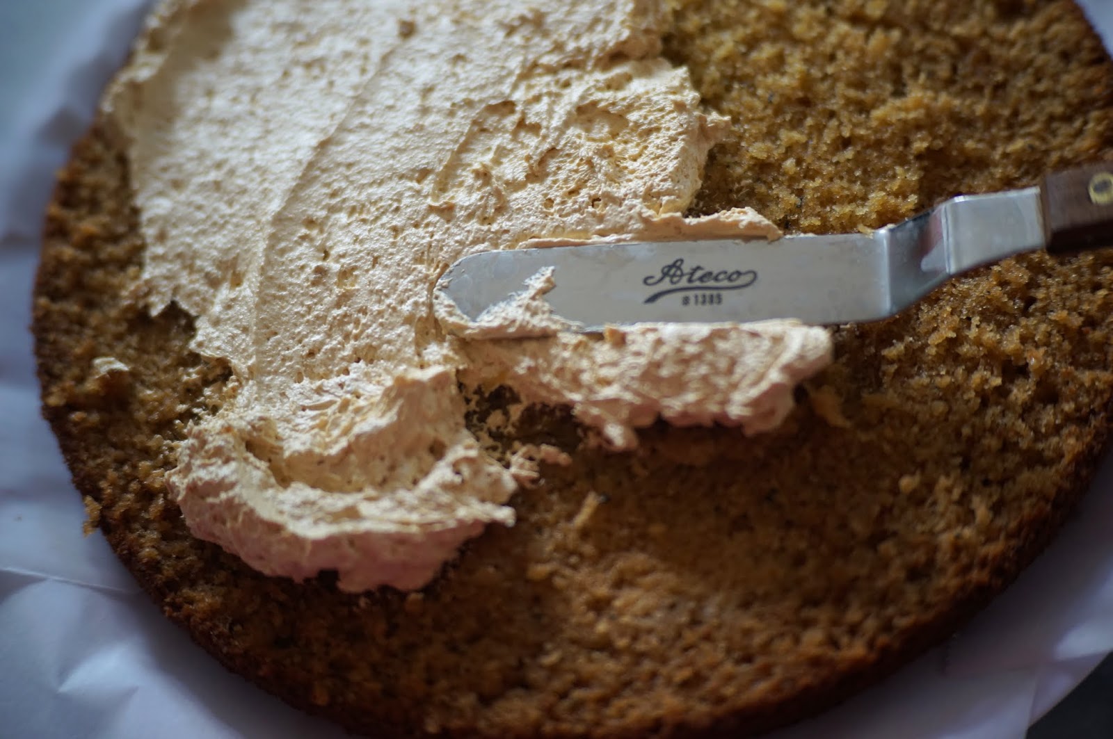 Black Tea Cake with Salted Honey Buttercream