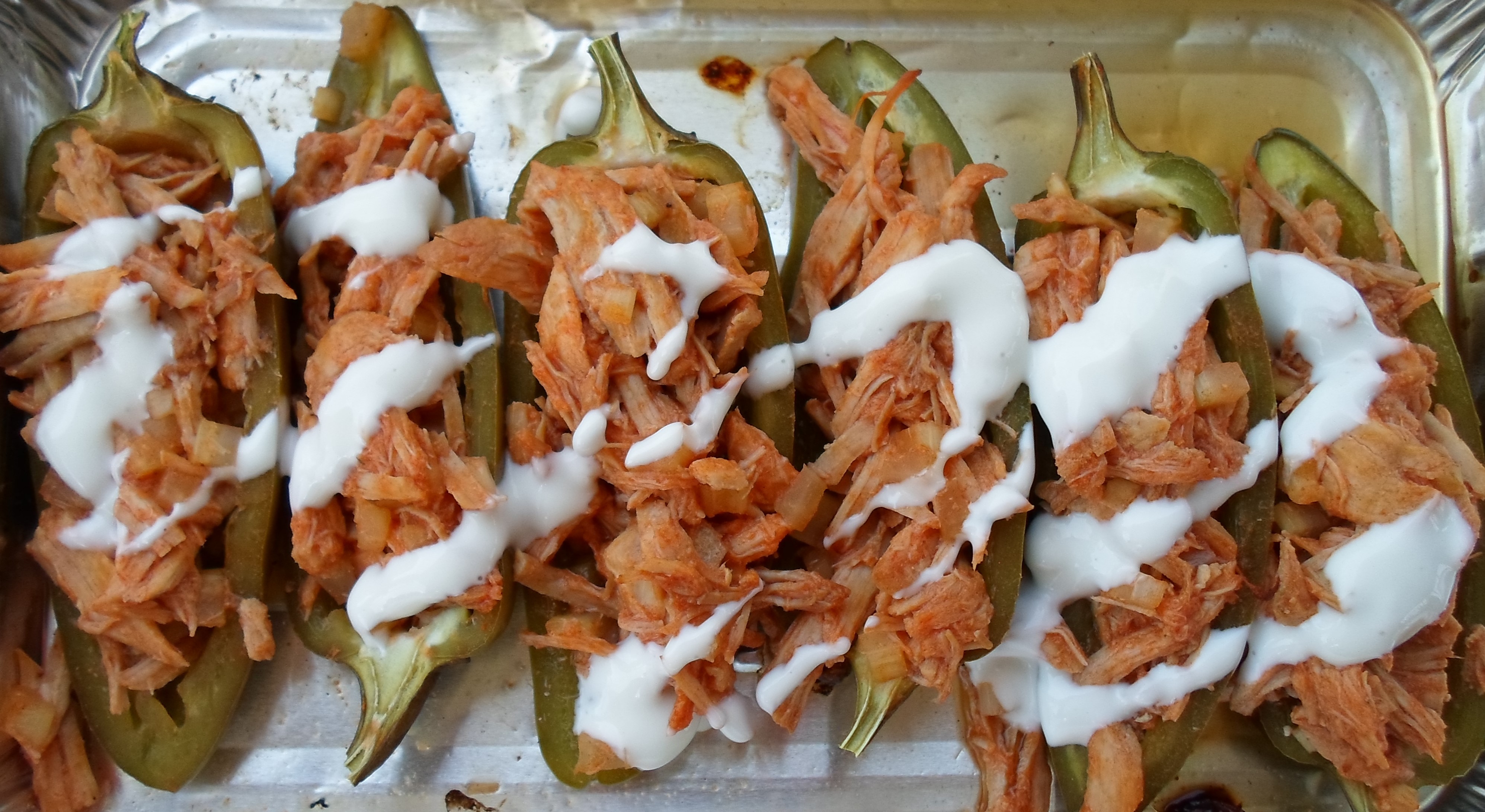 Happier Than A Pig In Mud Buffalo Shredded Pork Stuffed Jalapenos with