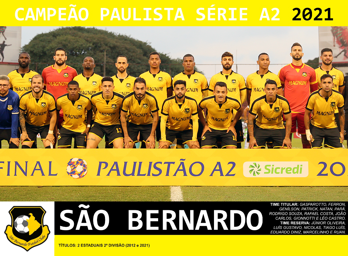 Edição dos Campeões São Bernardo Campeão Paulista Série A2 2021