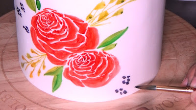 Pastel pintado a mano pastel pintado a mano decoración de pasteles