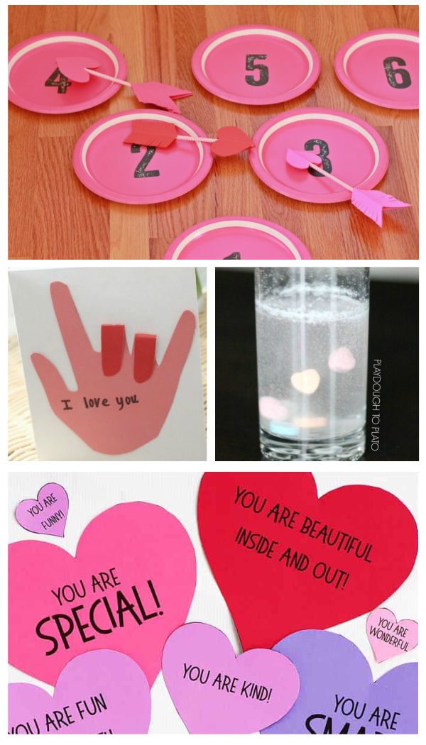 50+ VALENTINE'S ACTIVITIES & CRAFTS FOR KIDS- tons of great ideas!  Pin!  #valentinescraftsforkids #valentinesactivitiesforkids #valentinesdayforkids