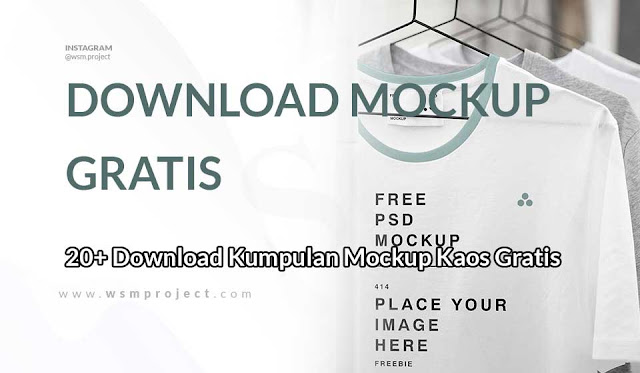 Download Free Top 20 Download Mockup Kaos Psd Siap Pakai PSD Mockup Template