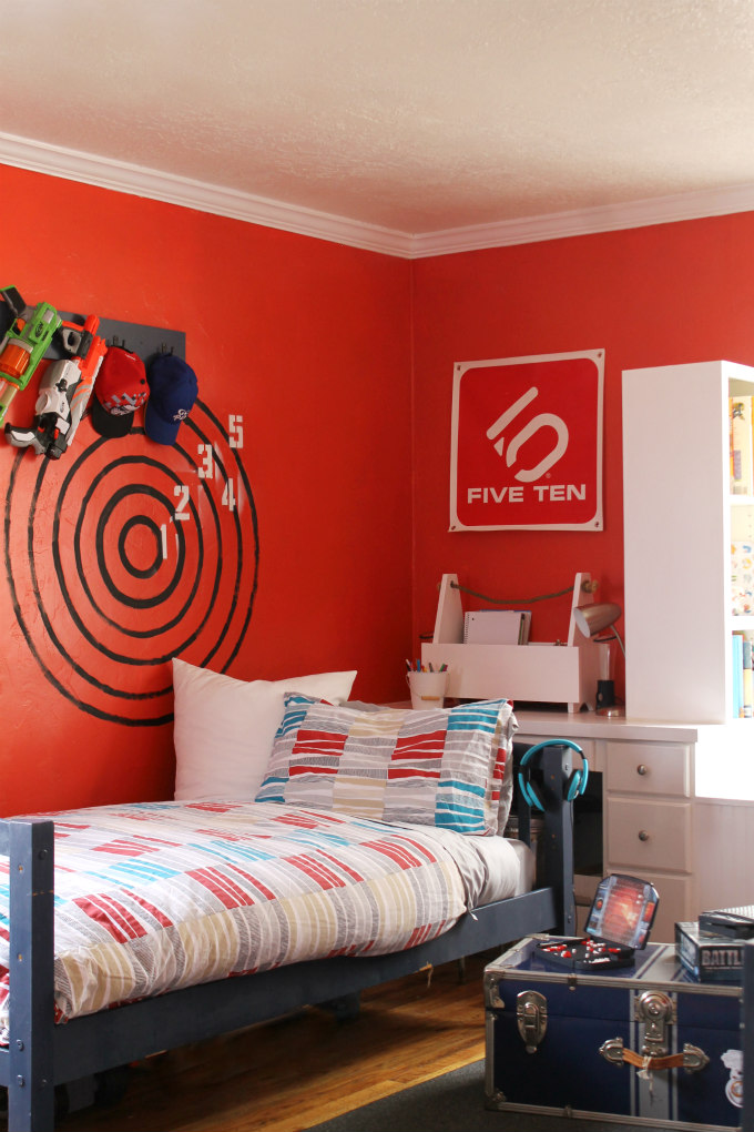 Minimalist Nerf Gun Bedroom Ideas 