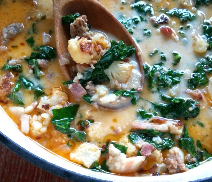 Keto Zuppa Toscana Soup #healthy #soup