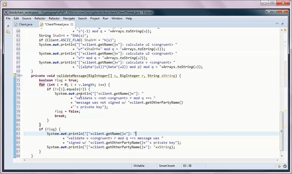 Prototype Project Digital Signature Algorithm (DSA) Public Key