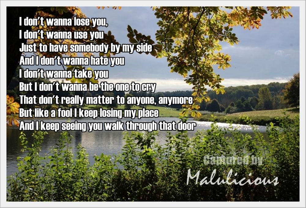 Sometimes LOVE Just Ain't Enough...