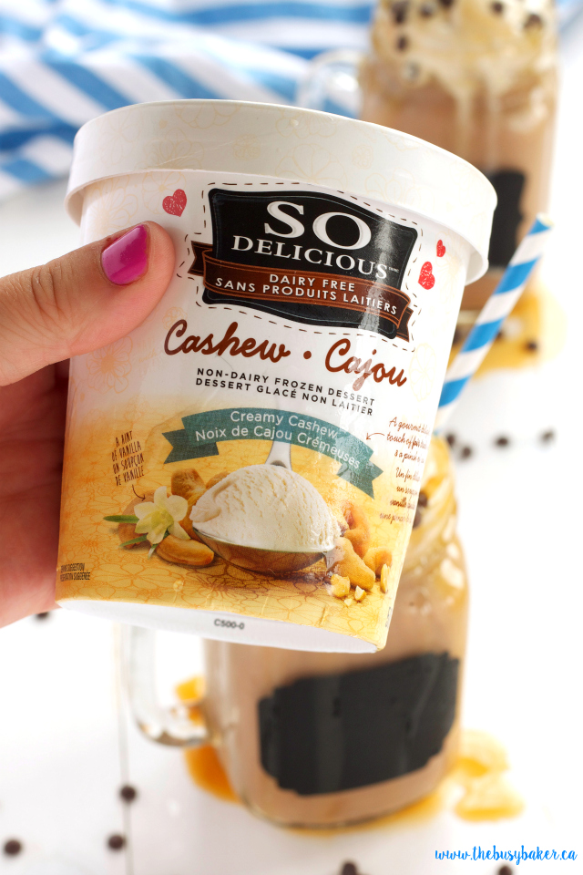 The Busy Baker DairyFree Mocha Caramel Frappuccino