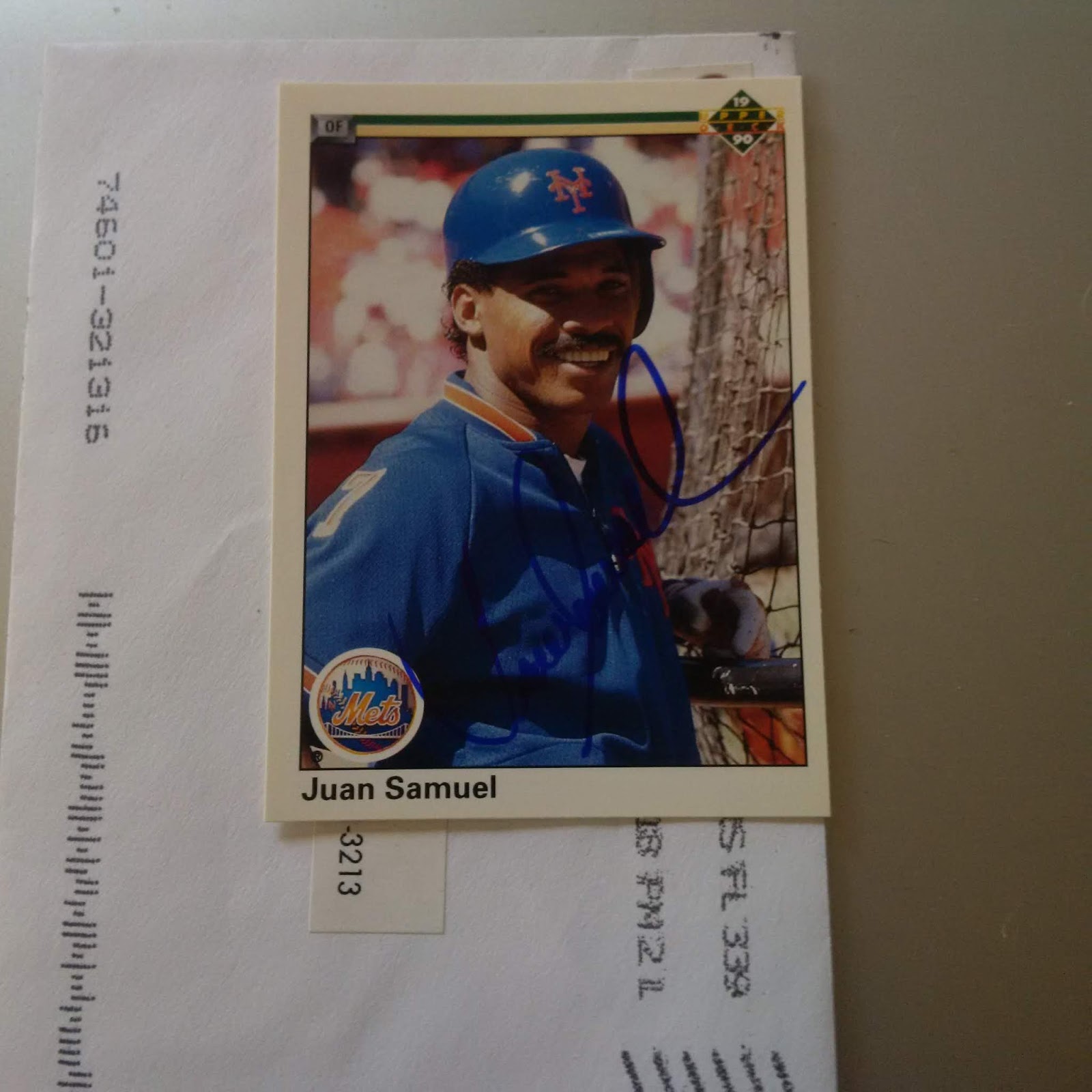 My TTM Baseball Autographs and more Juan Samuel TTM Success