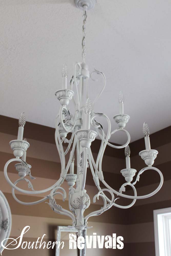Oil Rubbed Bronze Finish Budget Chandelier Spraypaint Makeover
