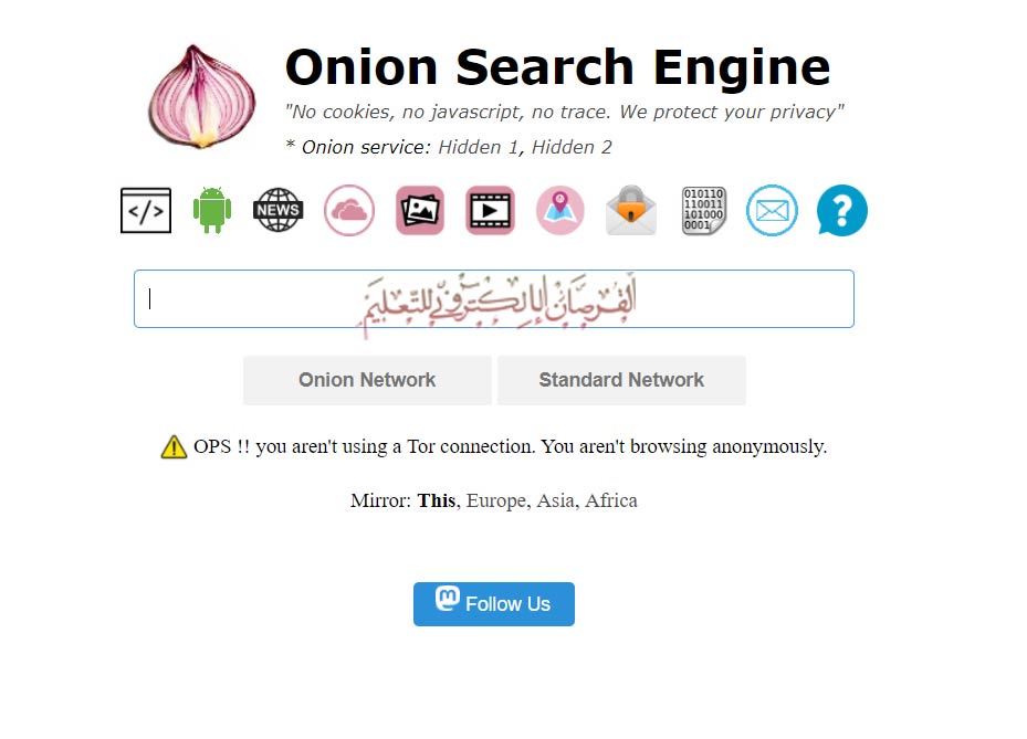 Onion Search Engine deep web