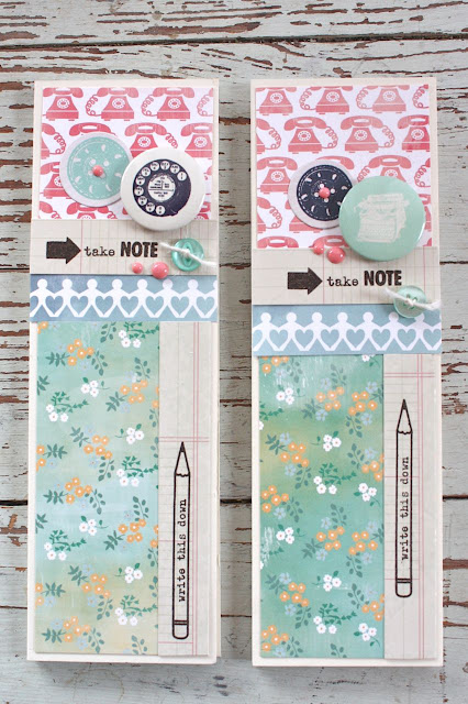 Mish Mash: September Gossamer Blue...notepad & card ensembles