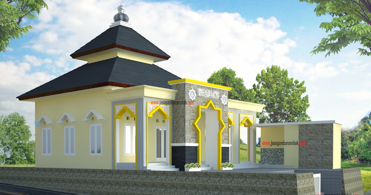 Contoh Mushola : Contoh Gambar Autocad : Mushola Sederhana ~ Arsitek