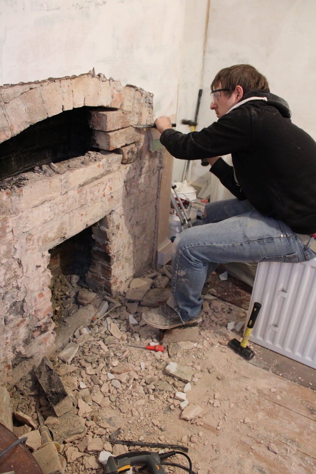 opening up a victorian chimney
