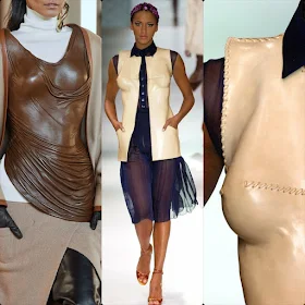 Balmain Fall Winter 2020 -2021 vs Jean Paul Gaultier Spring Summer 2003 Haute Couture – leather corset