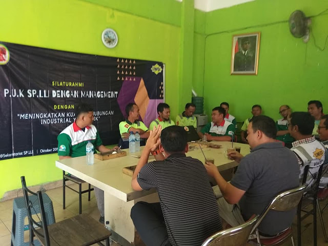 Silaturahmi PUK SP.LLI dengan Management PT. Linfox Logistik Indonesia 3 Oktober 2019