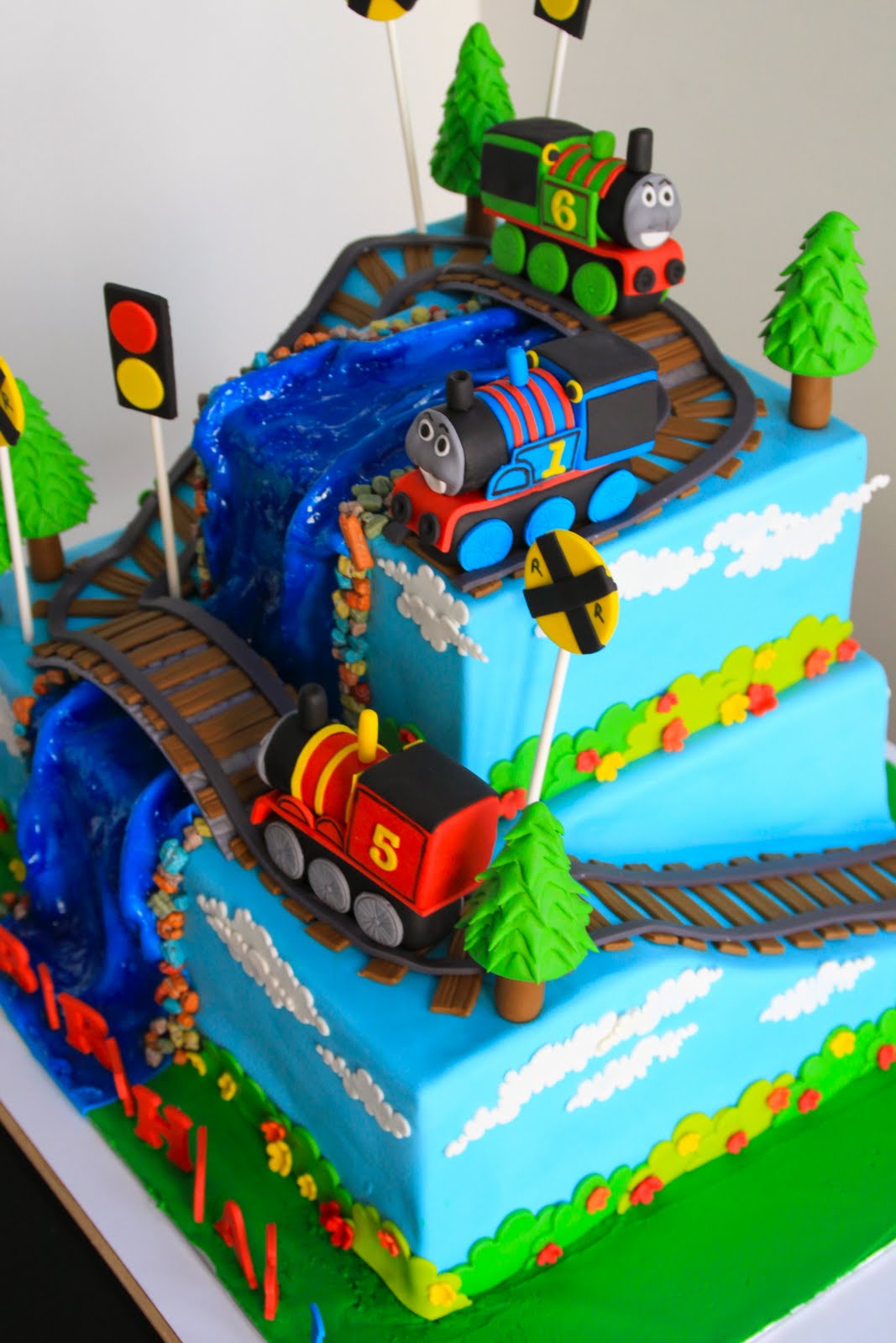 Celebrate with Cake! Thomas the Tank Engine 2 tier Cake