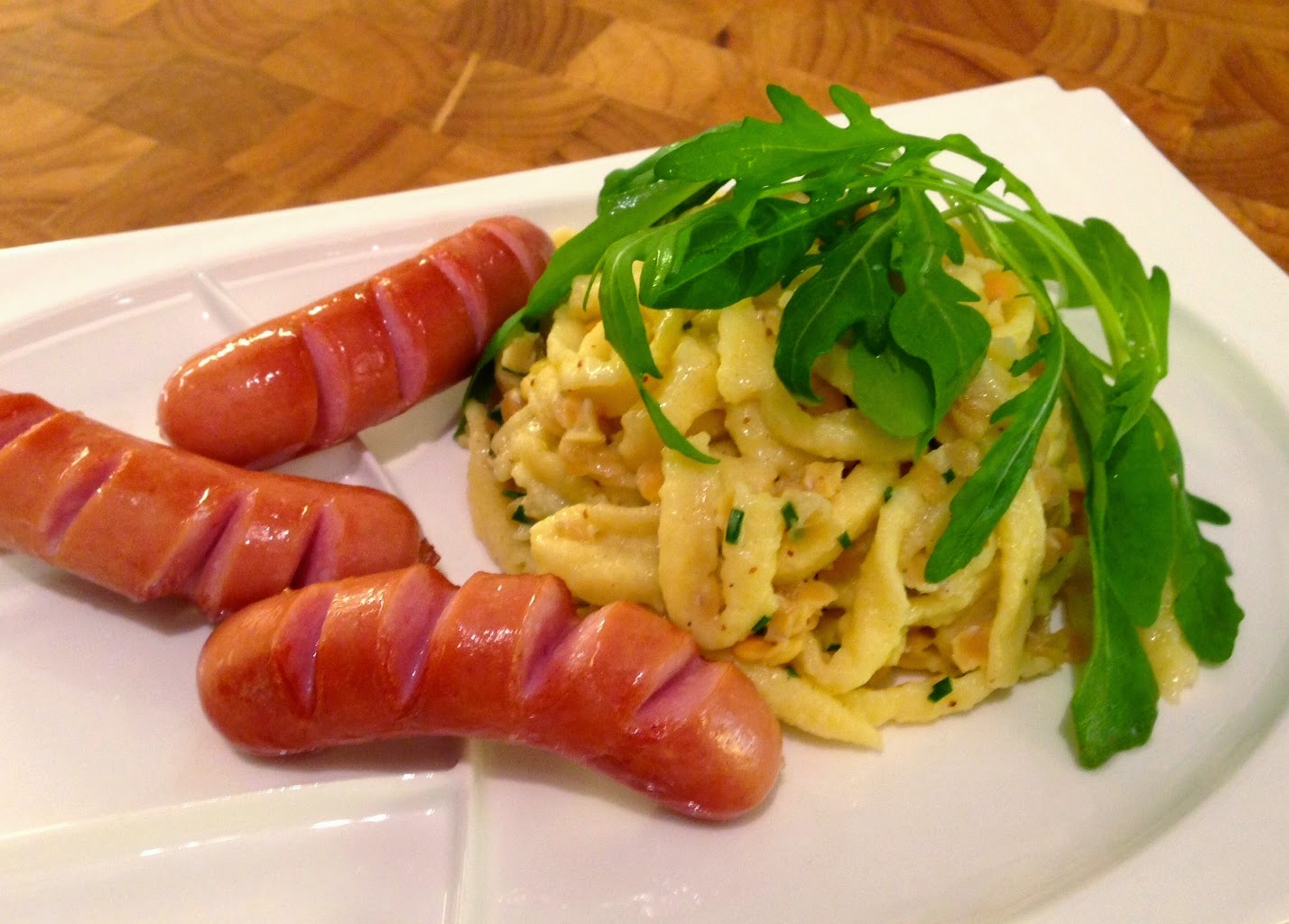 Maexies Bistro: Linsen mit Spätzle und Soita-Würscht