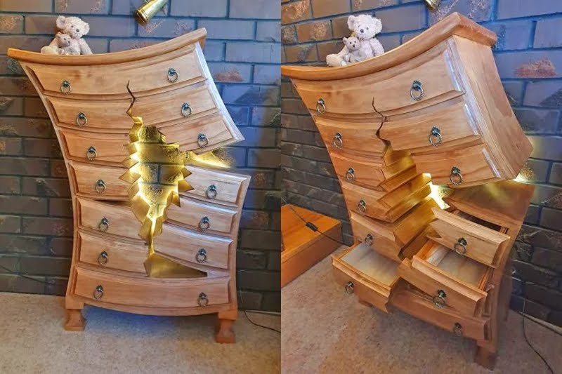 Retired Carpenter Goes Viral for His Whimsical Yet Functional Furniture