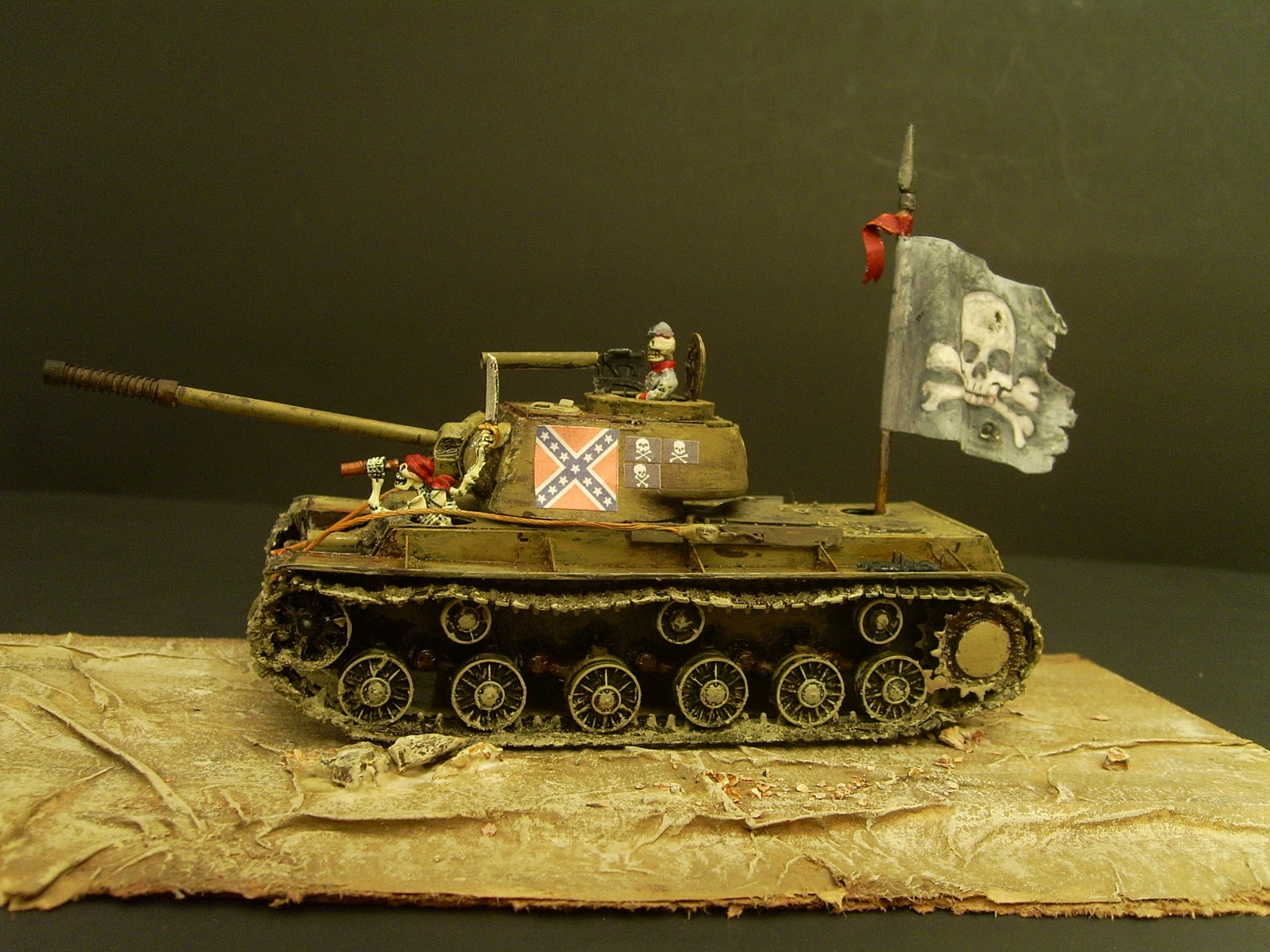 Capt. Richard's Miniature Civil War A Civil War tank...What????