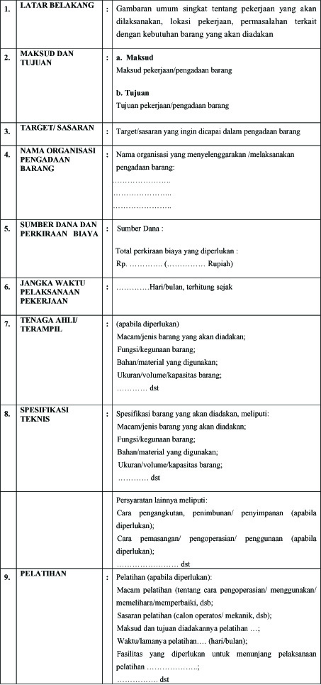 Kerangka acuan kerja