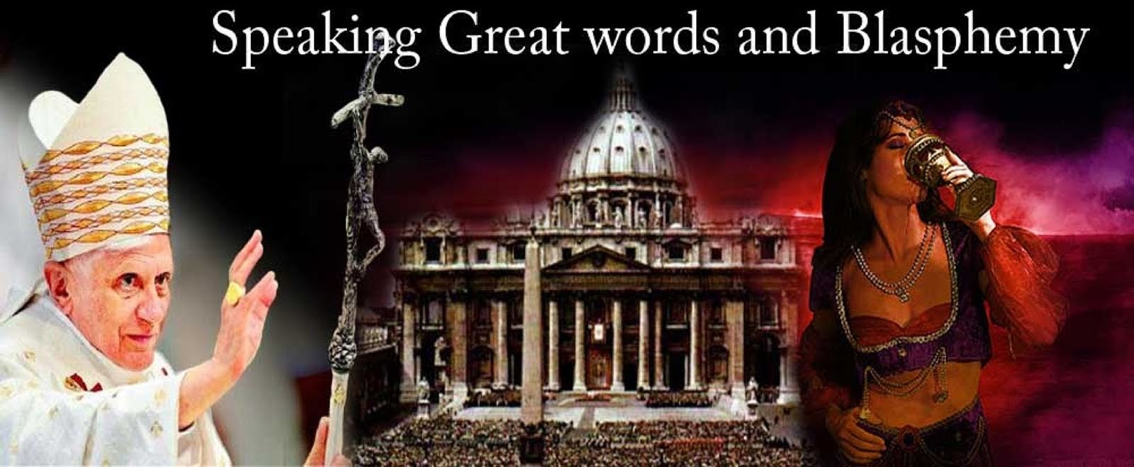 POPE FRANCIS SPEAKING GREAT WORDS OF BLASPHEMY.