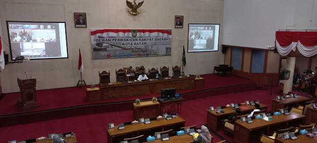 Seluruh Fraksi DPRD Batam Sampaikan  Pandangan Umumnya Terhadap Ranperda RPJMD 2021-2026