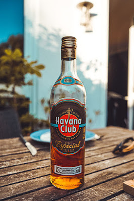 Bottle of Cuban rum