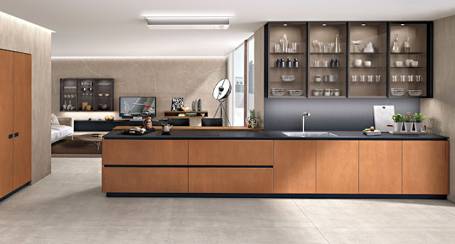 Modern kitchen crockery unit designs for modular kitchen