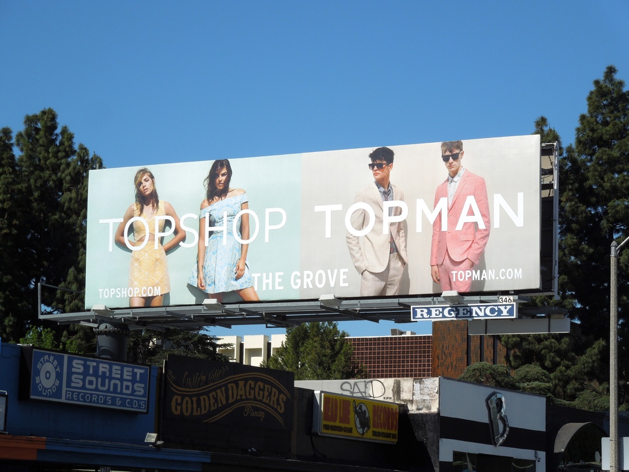 Topshop Topman USA billboard